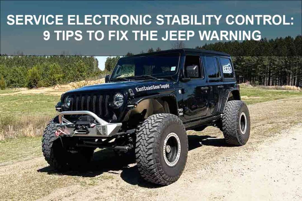 service electronic stability control Jeep warning