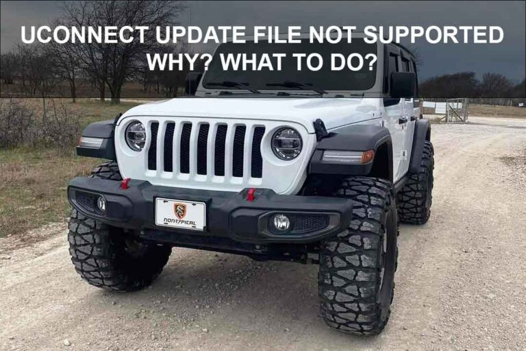 Uconnect Update File Not Supported – Why? What to Do?