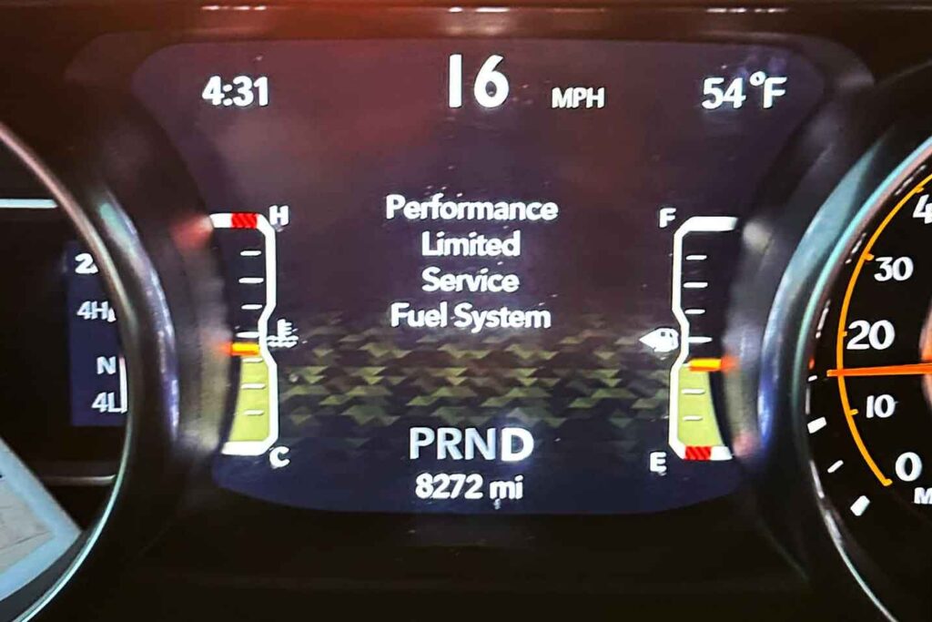What Does the Performance Limited Service Fuel System Warning Mean? What to  Do?