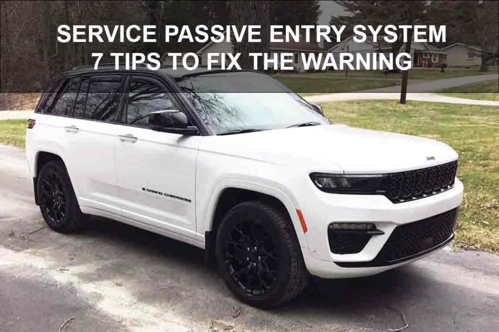Service Passive Entry System Warning
