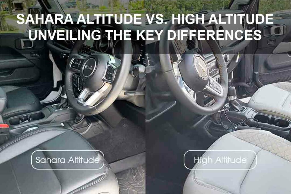 Jeep wrangler sahara altitude vs. high altitude