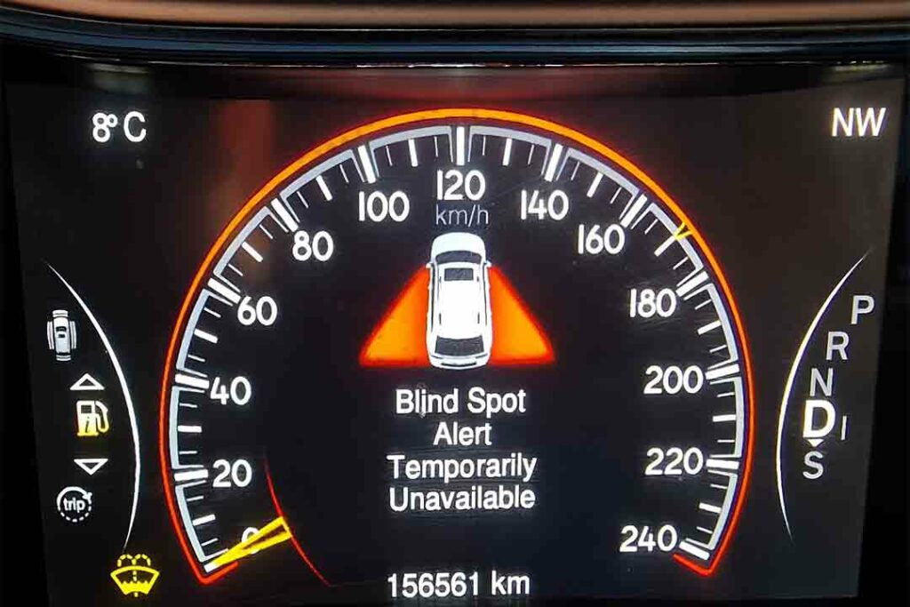 Blind Spot Alert Temporarily Unavailable Jeep Grand Cherokee Warning