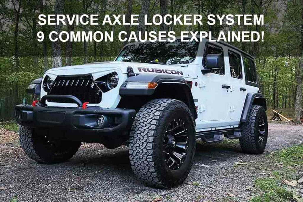 service axle locker system Jeep