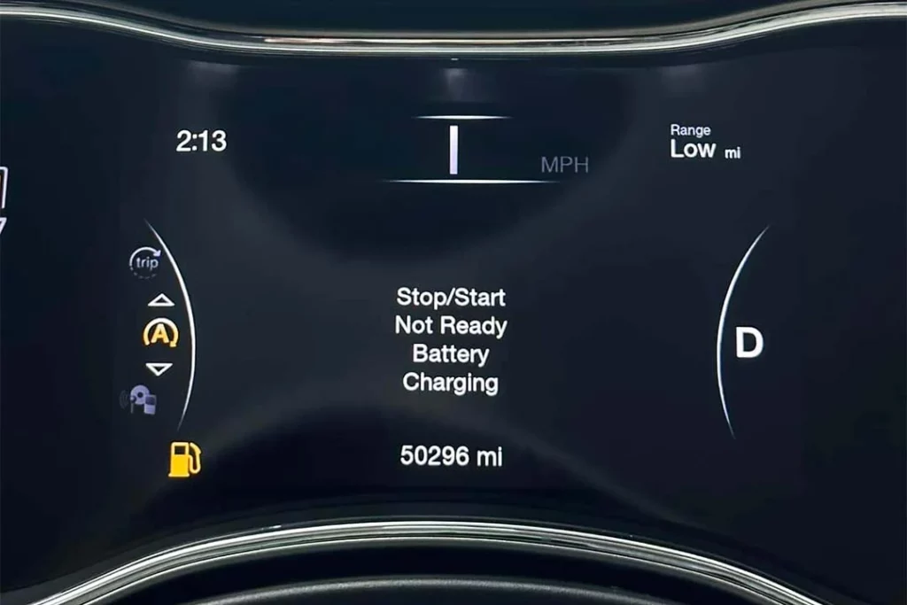 Stop/Start Not Ready Battery Charging Jeep Warning
