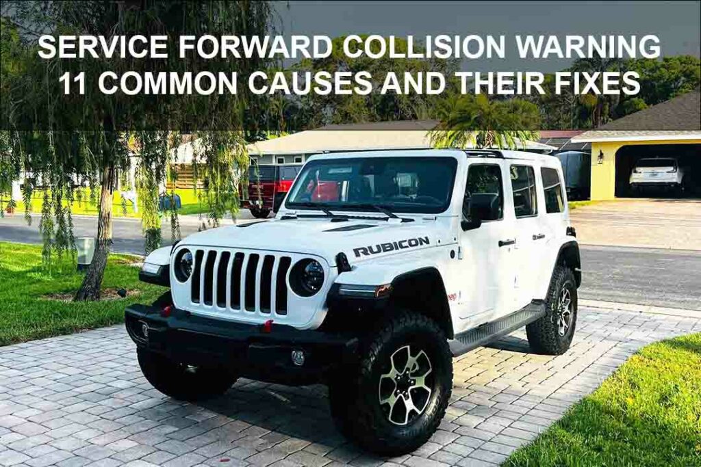 Service Forward Collision Warning Jeep